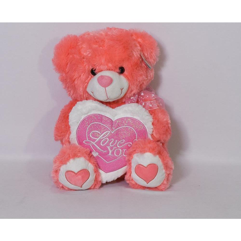 Bear Love Heart 13in - Toy World Inc