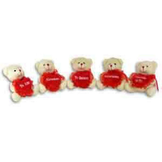 Bear- Red Heart English 3 in - Toy World Inc