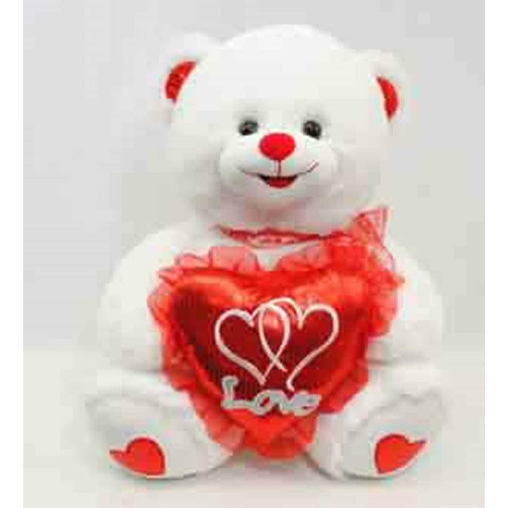 Bear Valentine Light Music 22in - Toy World Inc