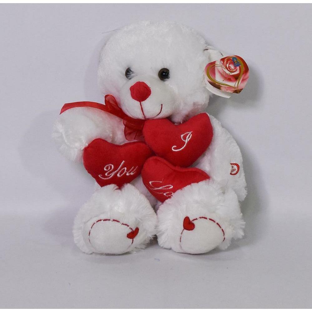 Bear with Heart 11in - Toy World Inc