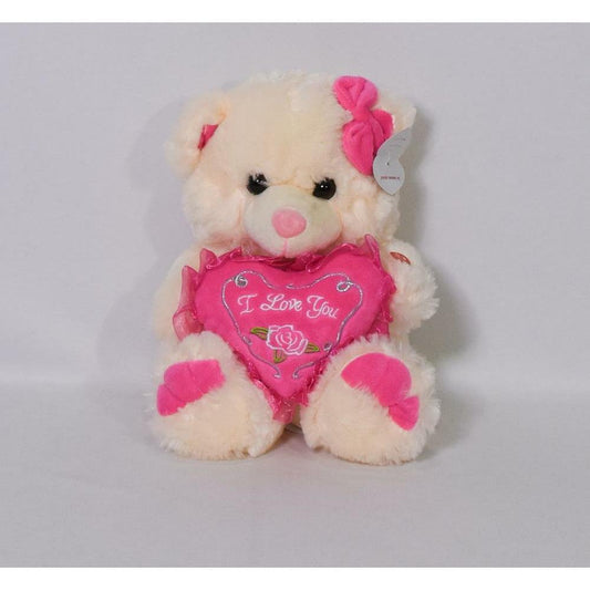 Bear with Heart 9in - Toy World Inc