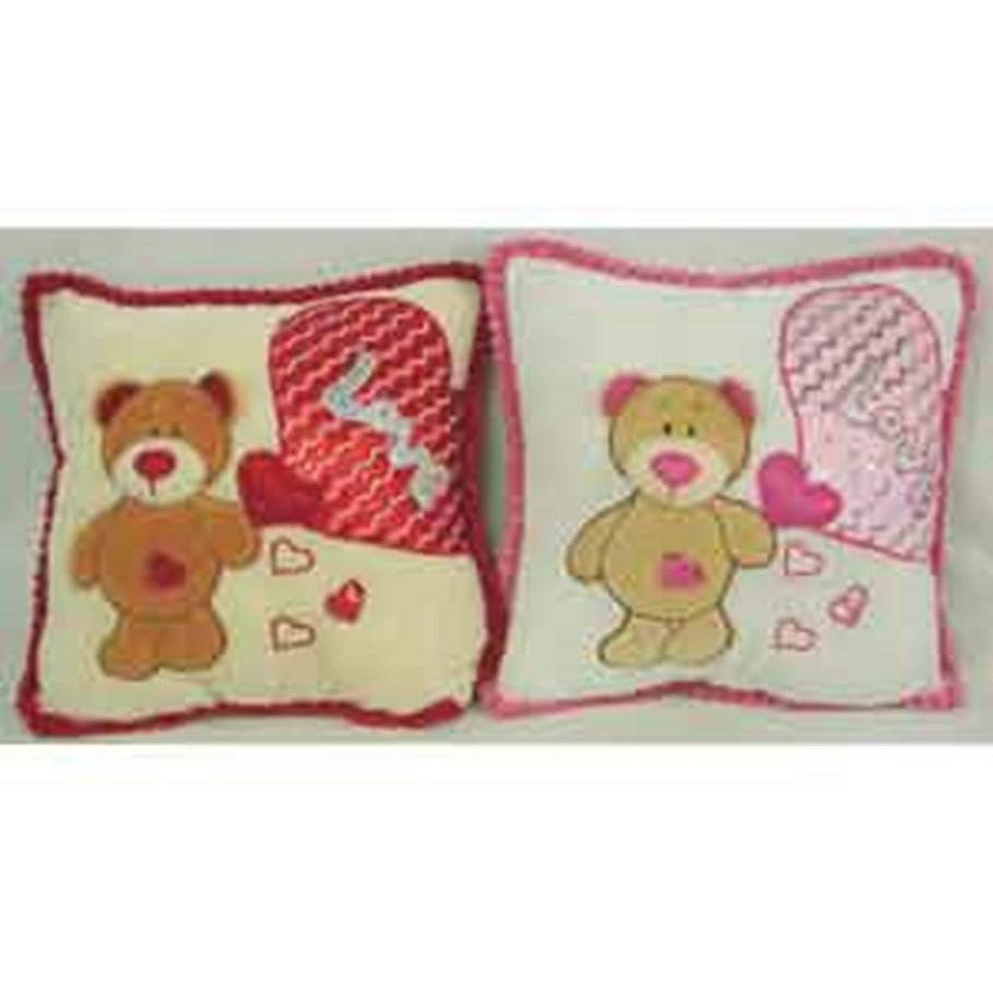 Bear With Love Balloon Cushion 12 in - Toy World Inc