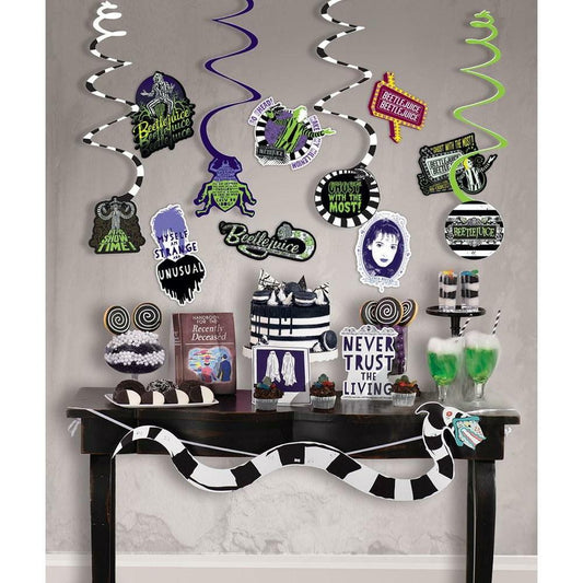 Beetlejuice Wall And Room Decorating Kit 24ct - Toy World Inc