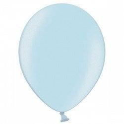 BelBal B105 12in Metallic Light Blue Latex Balloon 100ct - Toy World Inc