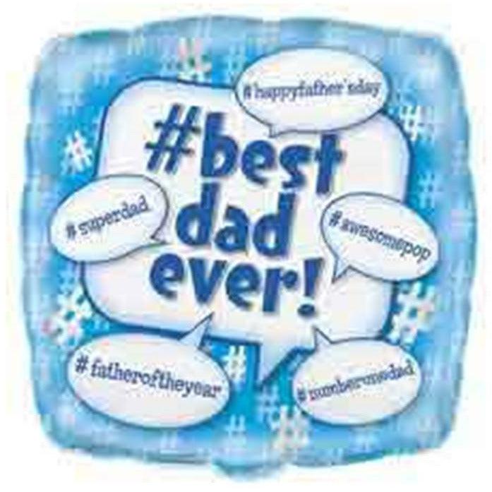 Best Dad Foil Balloon 18in - Toy World Inc