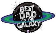 Betallic Galaxy Dad Holographic 31in Foil Balloon FLAT - Toy World Inc