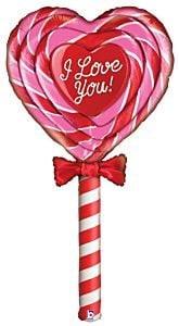 Betallic Valentine's Day Mighty Love Lollipop 5' Special Delivery Balloon - Toy World Inc
