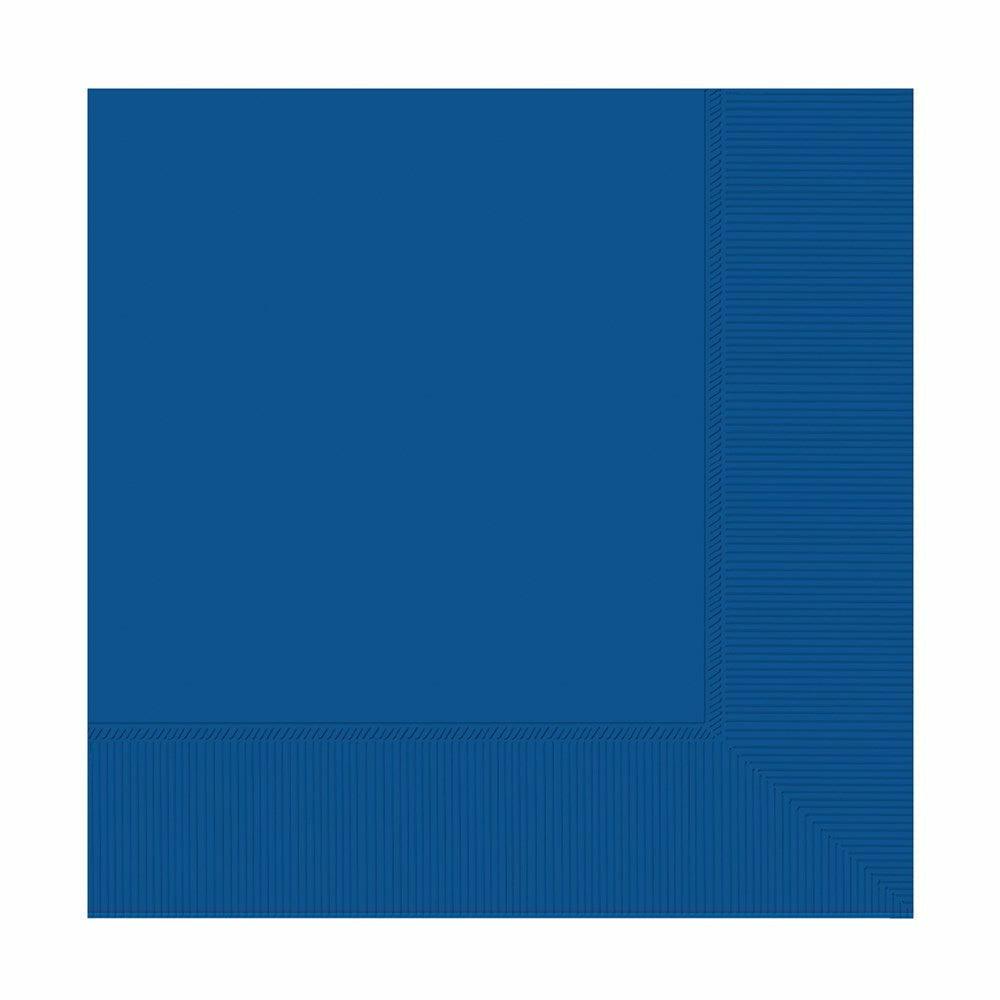 Beverage Napkin 3 Ply Bright Royal Blue 40ct - Toy World Inc