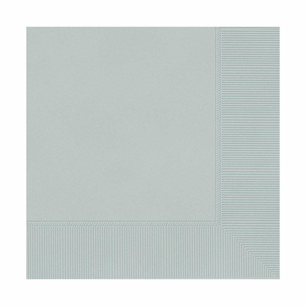 Beverage Napkin 3 Ply Silver 40ct - Toy World Inc