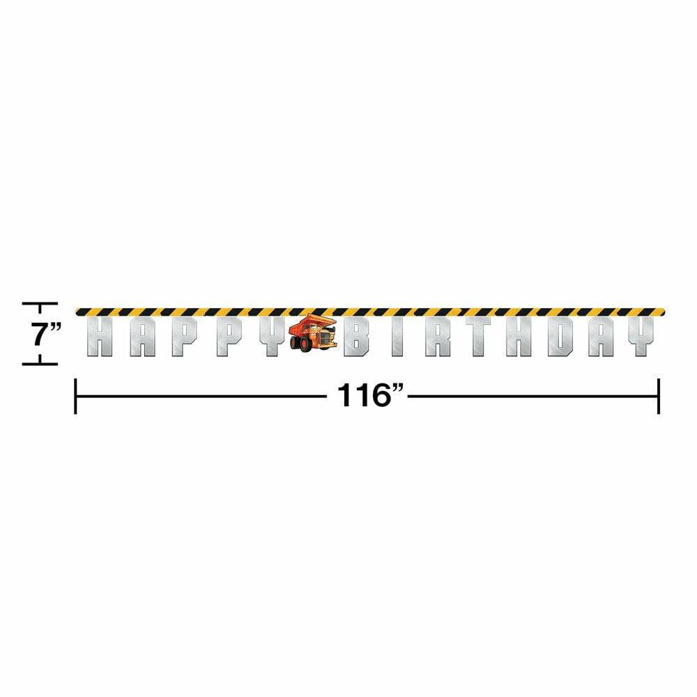 Big Dig Construction Jointed Banner 1Ct - Toy World Inc