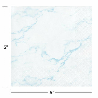 Blue Marble Beverage Napkin 16Ct - Toy World Inc