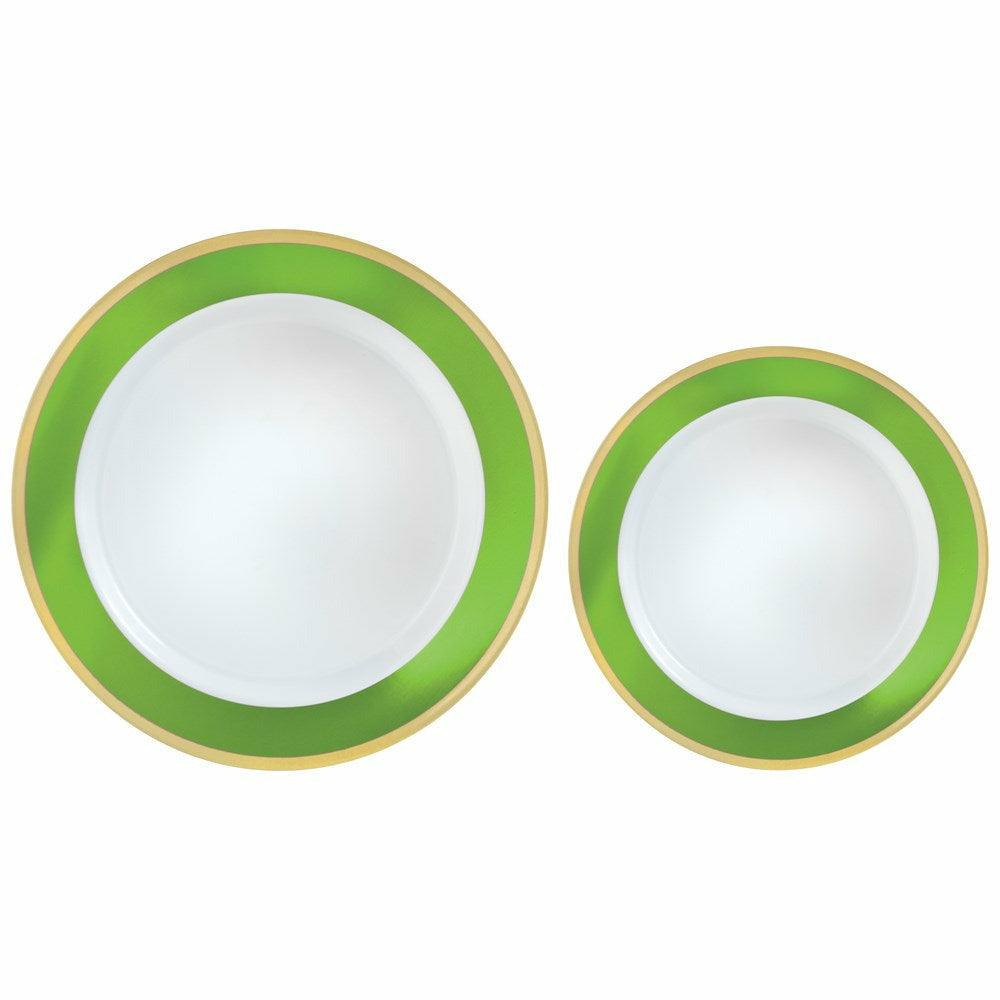 Amscan Premium Paper Plates, Kiwi Design, 9-Inch Diameter, 20 Count Pack