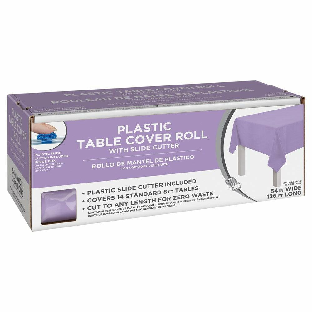 Boxed Plastic Tablecover Roll Lavender - Toy World Inc