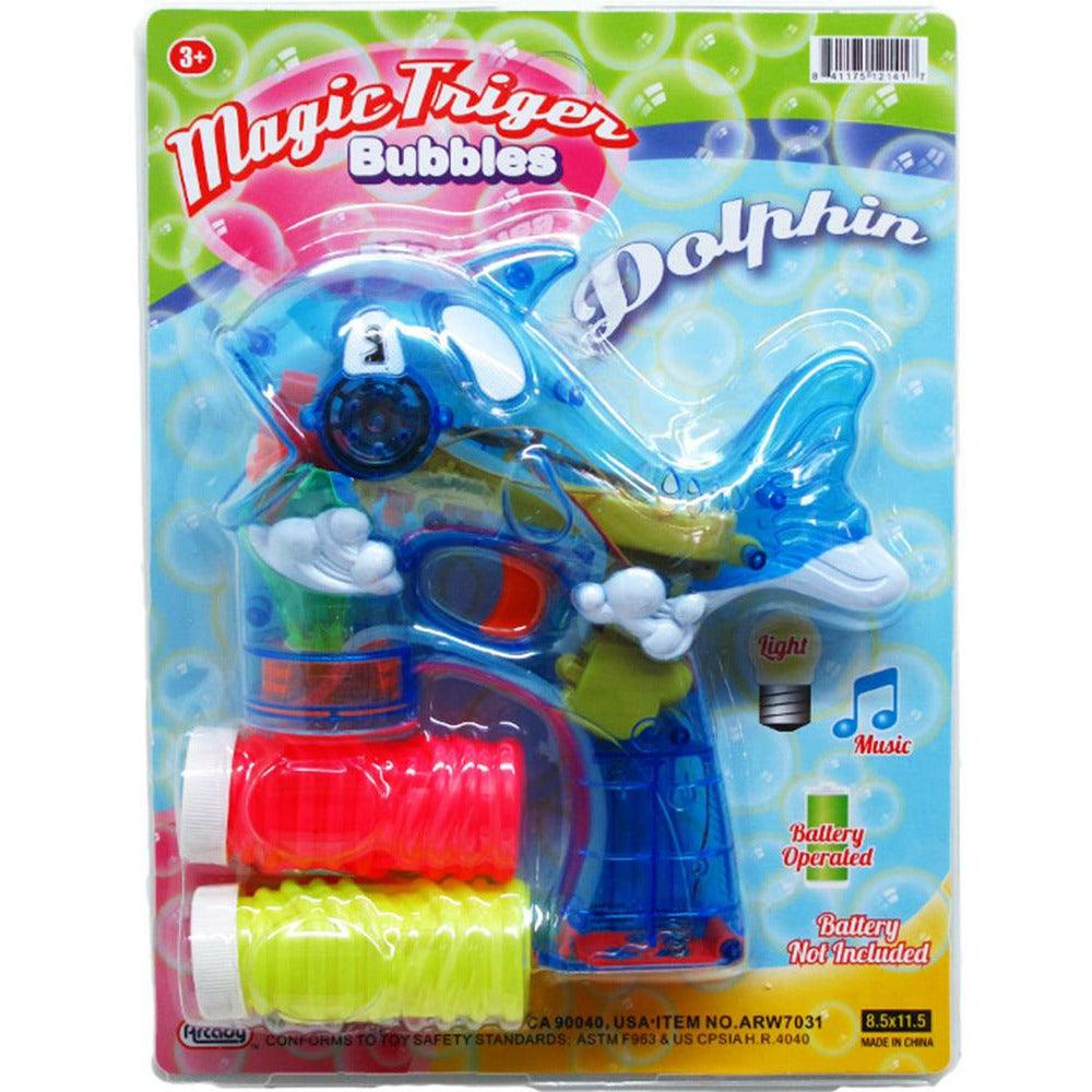 Bubble Gun Dolphin 7in BO - Toy World Inc