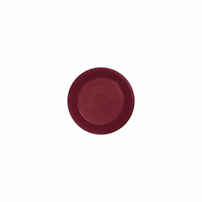 Burgundy 9in Plastic Plate 20ct - Toy World Inc