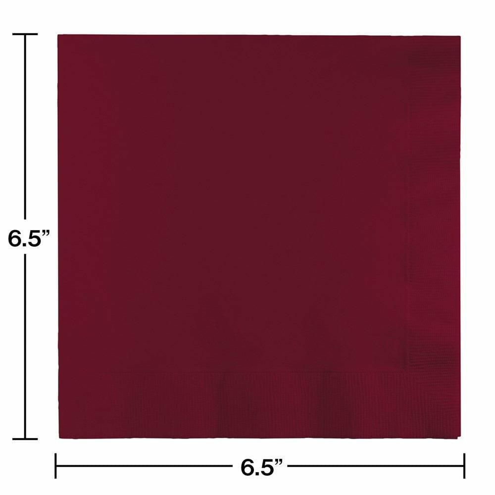 Burgundy Lunch Napkin 50ct - Toy World Inc