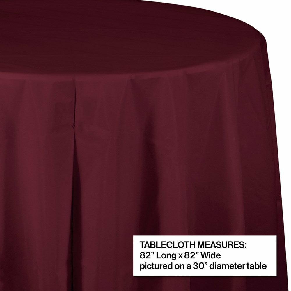 Burgundy Plastic Tablecover - Toy World Inc