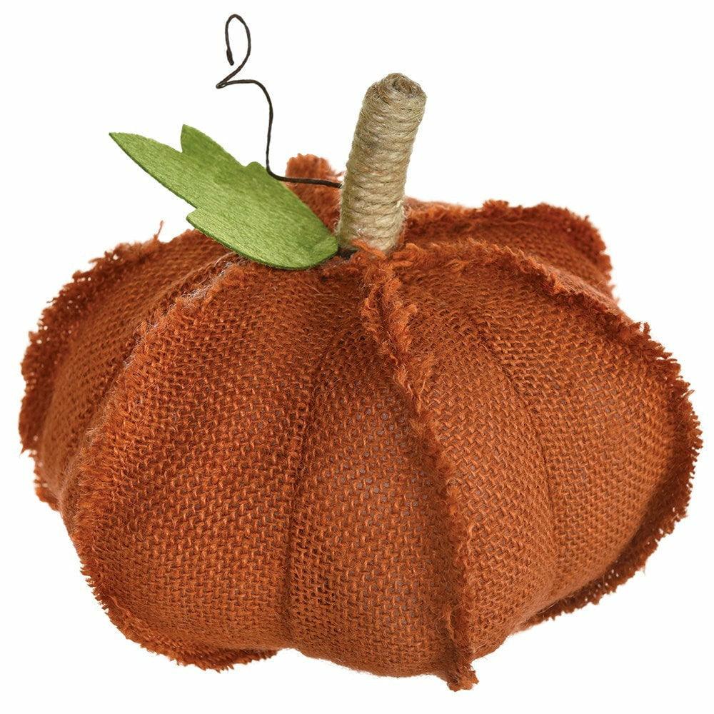 Burlap Pumpkin 1ct - Toy World Inc