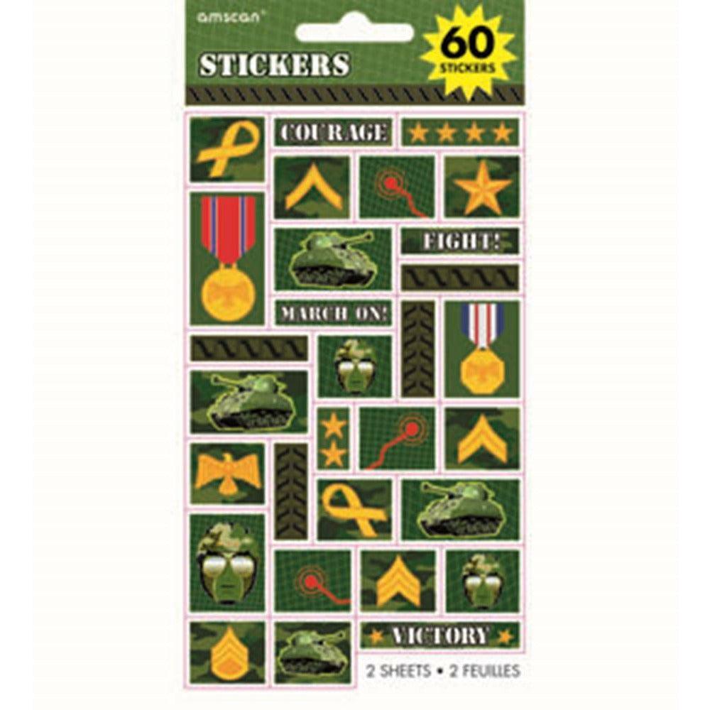 Camouflage Stickers Sheet - Toy World Inc