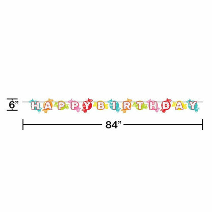 Candy Shop Party Shaped Dimensional Banner With Ribbon 1Ct - Toy World Inc