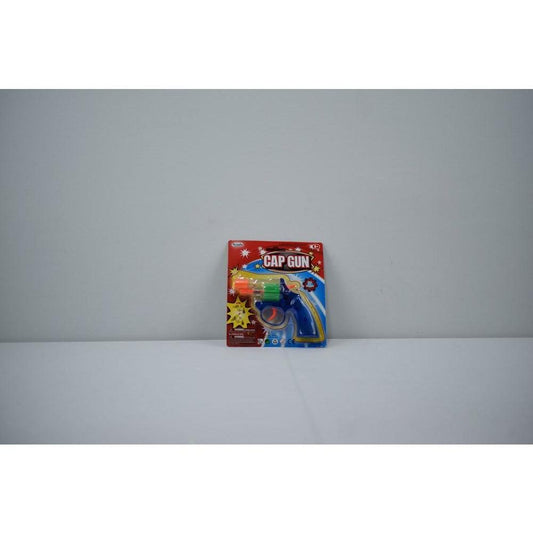 Cap Toy Gun Revolver Clear Color 6in - Toy World Inc
