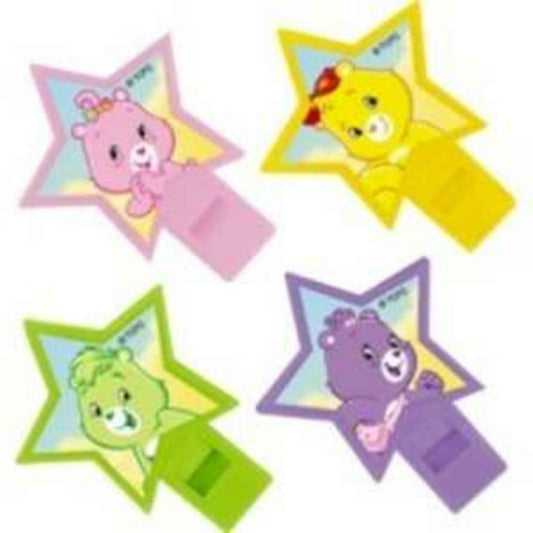 Care Bears Happy Days Whitsles 4ct - Toy World Inc