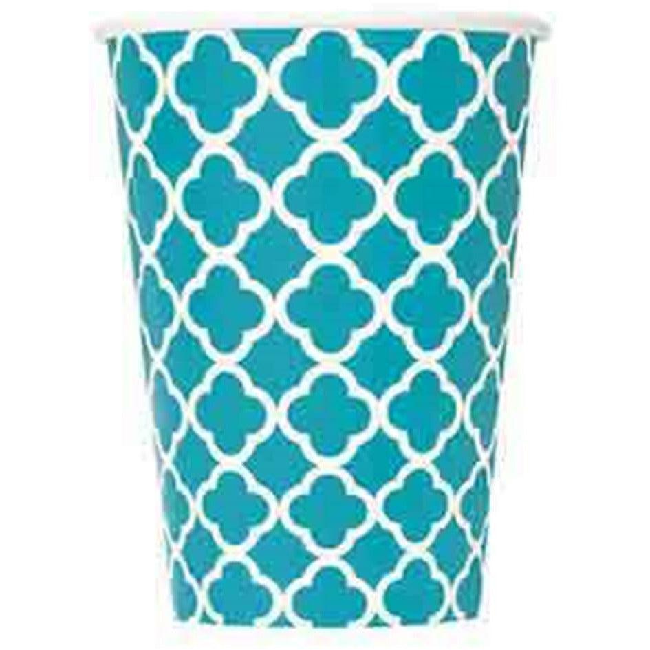 Caribbean Teal Cup 12oz 6ct - Toy World Inc