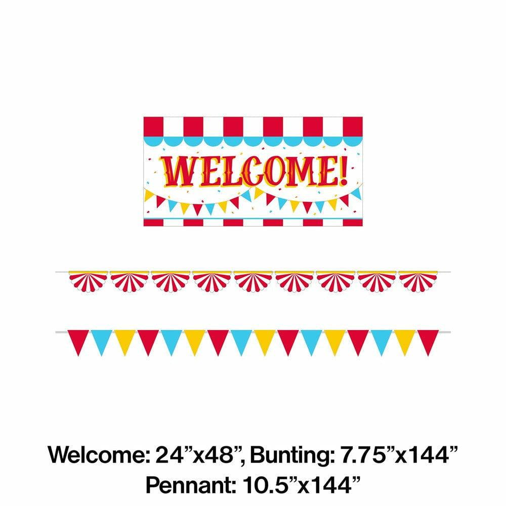 Carnival Banner Kit 3Ct - Toy World Inc