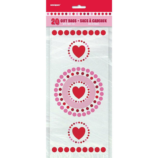 Cello Bag Radiant Heart 20ct - Toy World Inc