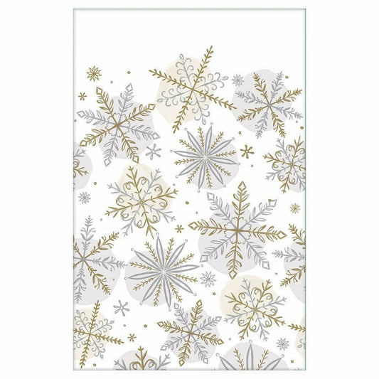 Christmas Shining Snow Paper Table Cover - Toy World Inc