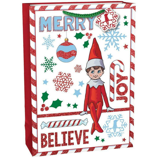 Christmas The Elf On The Shelf Extra Large Vertical Gift Bag - Toy World Inc