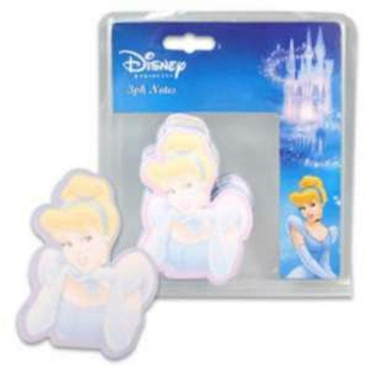 Cinderella Diecut Posted Note 3ct - Toy World Inc