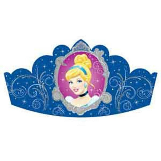 Cinderella Tiaras Paper 8ct - Toy World Inc
