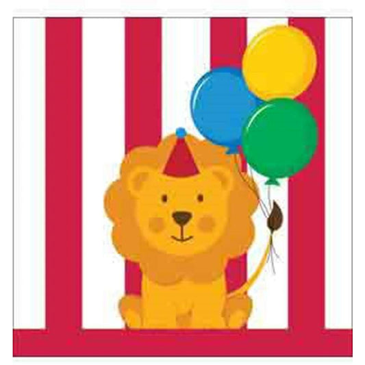 Circus Time Napkin (S) 16ct - Toy World Inc