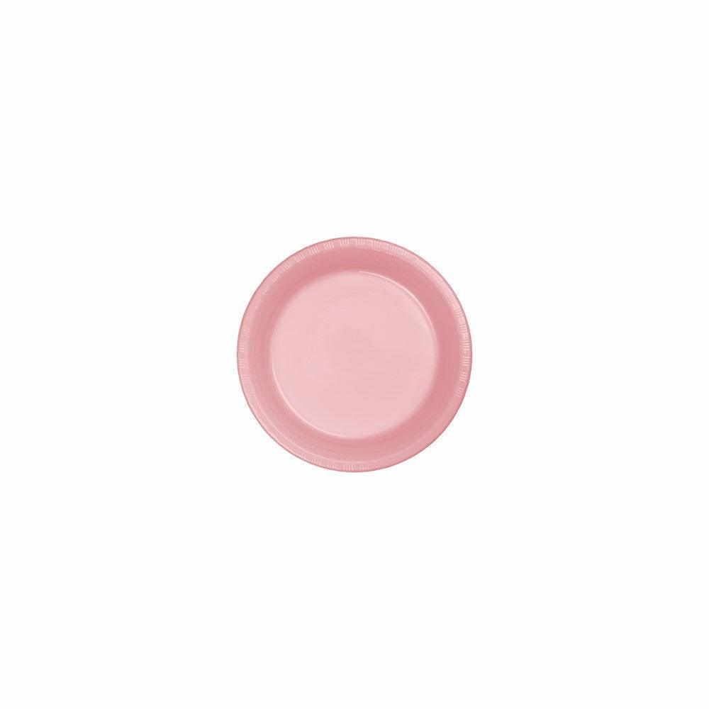 Classic Pink 10in Plastic Plate 20ct - Toy World Inc