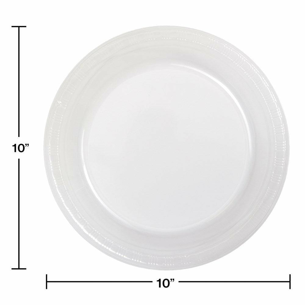 Clear 10in Plastic Plate 20ct - Toy World Inc