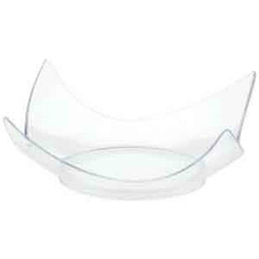 Clear Mini Curve Plate 10ct - Toy World Inc