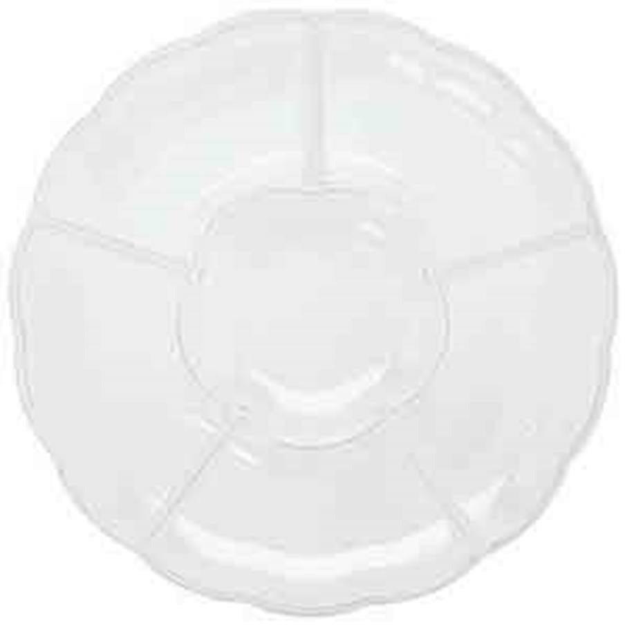 Clear Tray 12in Compartment - Toy World Inc