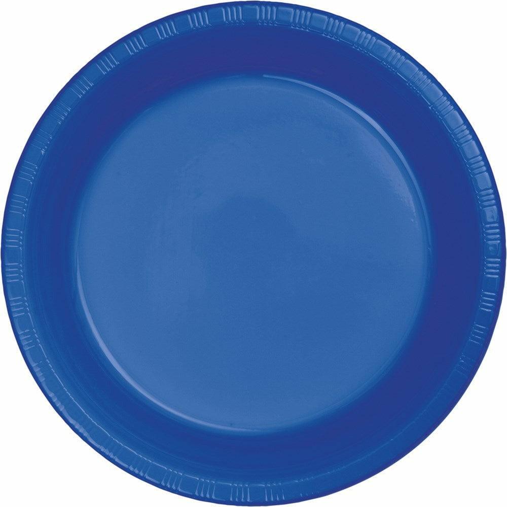 Cobalt 10in Plastic Plate 20ct - Toy World Inc