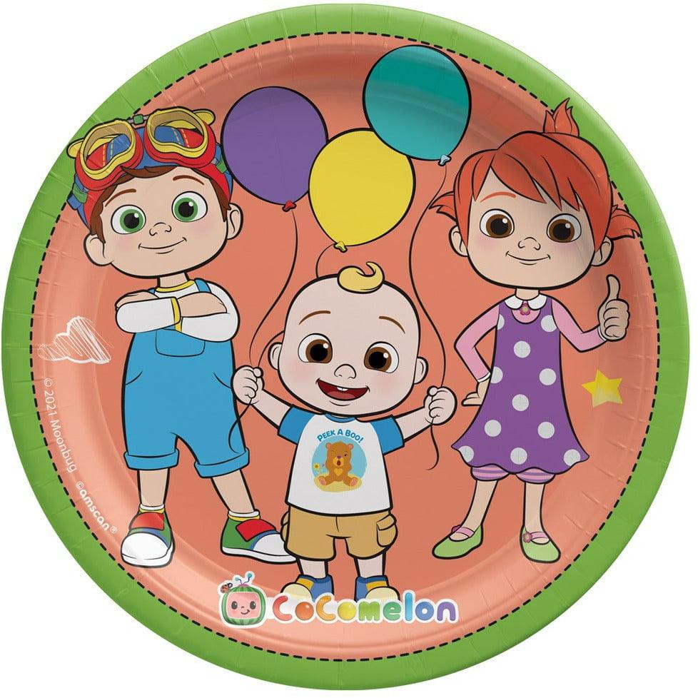 CocoMelon 7in Round Plate 8ct - Toy World Inc