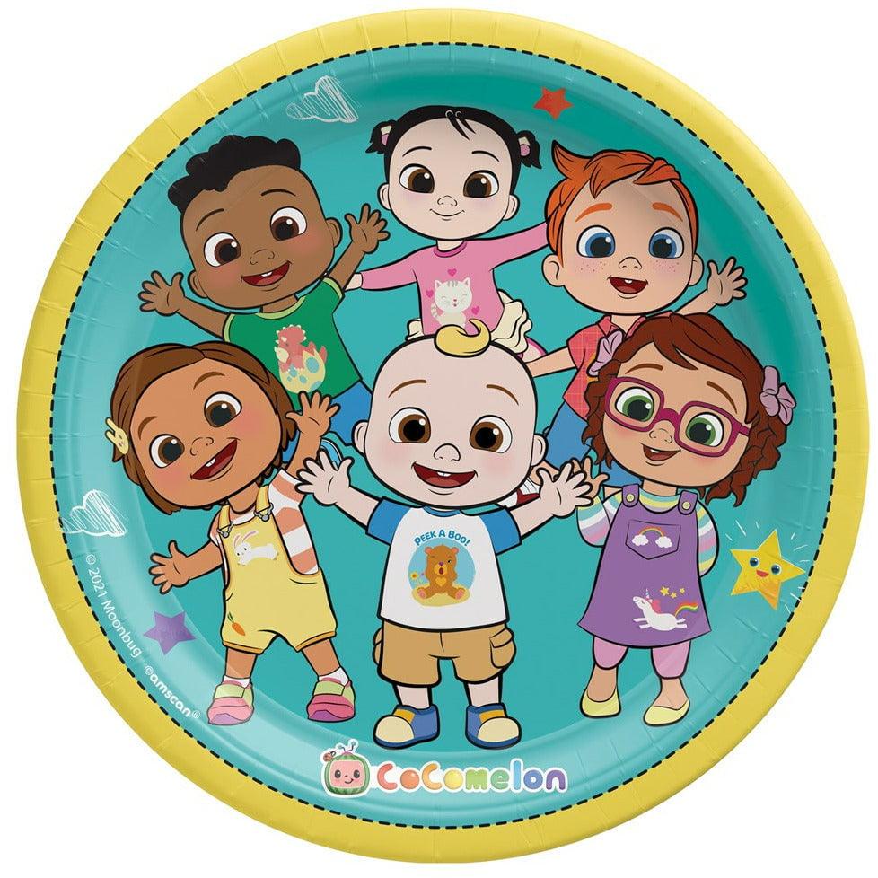 CocoMelon 9in Round Plate 8ct - Toy World Inc