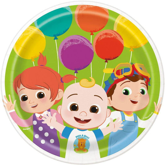 CocoMelon Plates 7in 8ct - Toy World Inc