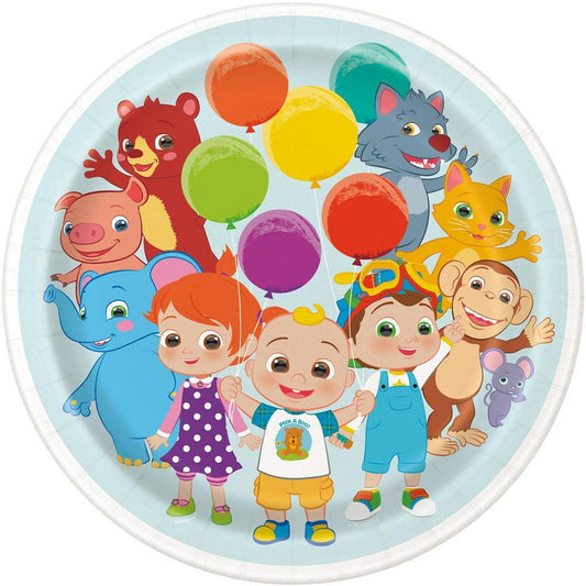 CocoMelon Plates 9in 8ct - Toy World Inc