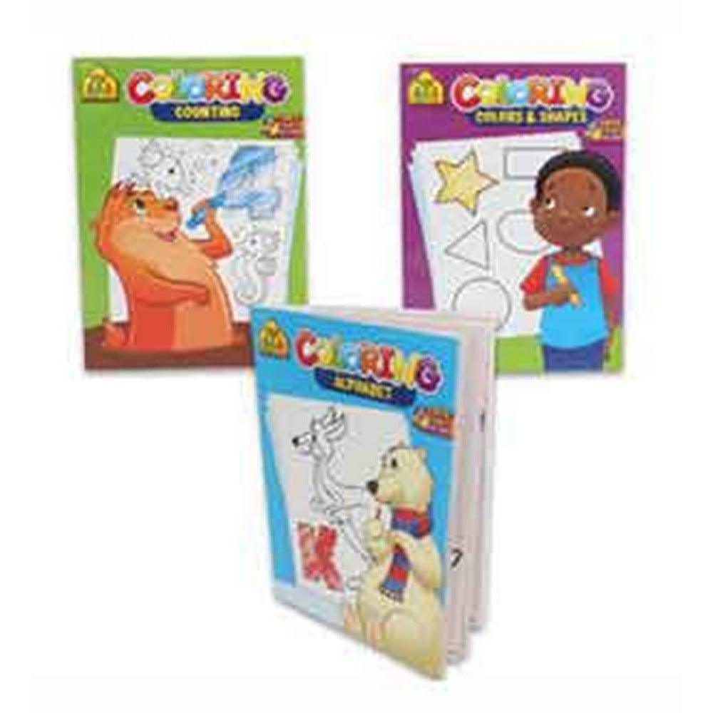 Coloring Book School Zone 96pg - Toy World Inc