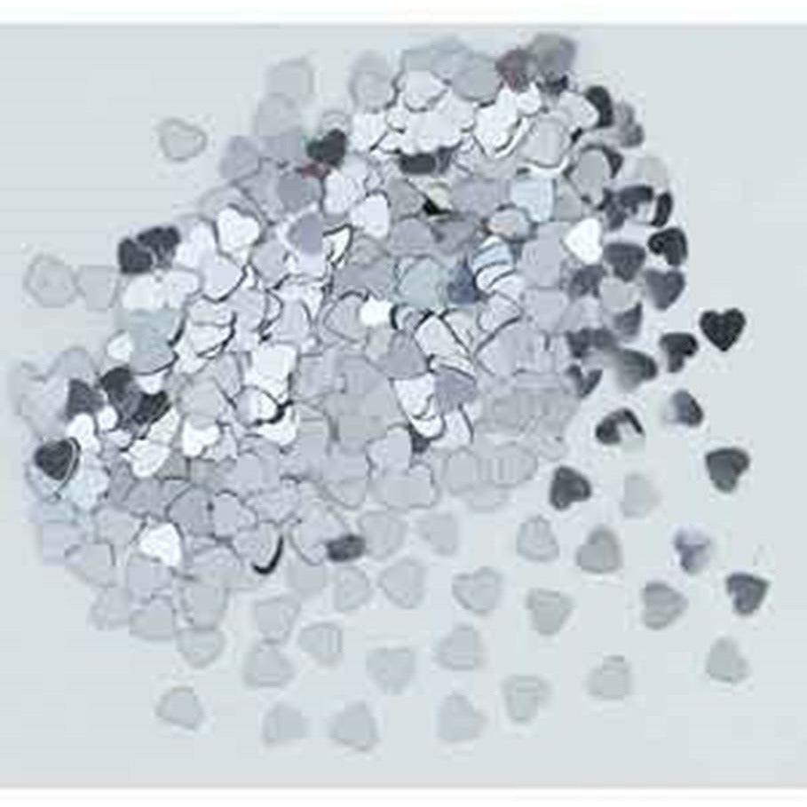 Confetti .5oz -Silver Heart - Toy World Inc