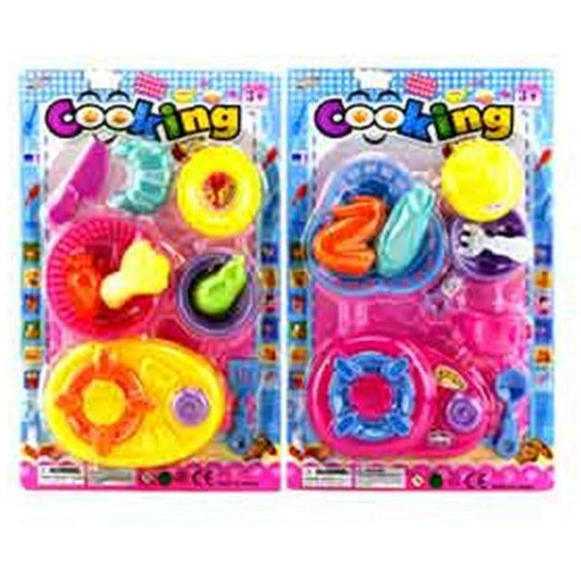 Cooking Play Set 9ct 2 Assrtd - Toy World Inc