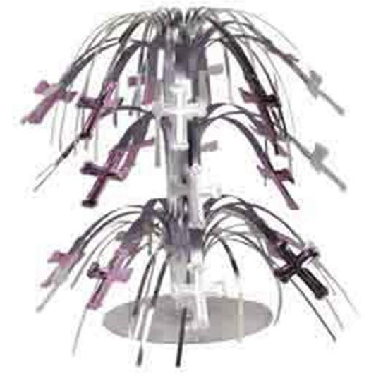 Crosses Pink and Silver Mini Centerpiece - Toy World Inc