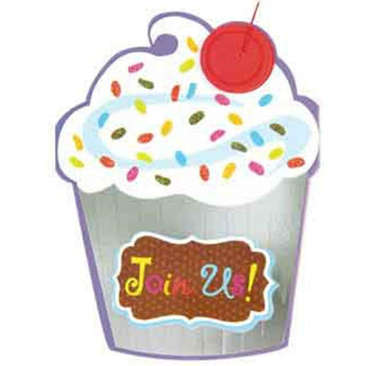 Cupcake Craze Novelty Jumbo Invite - Toy World Inc