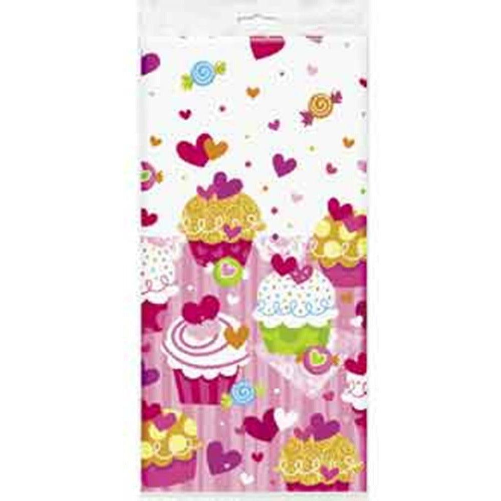 Cupcake Hearts Tablecover - Toy World Inc