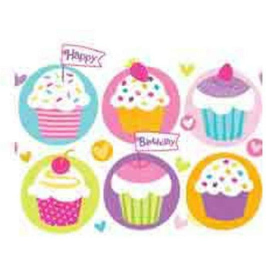 Cupcake Party Tablecover 54x84 - Toy World Inc